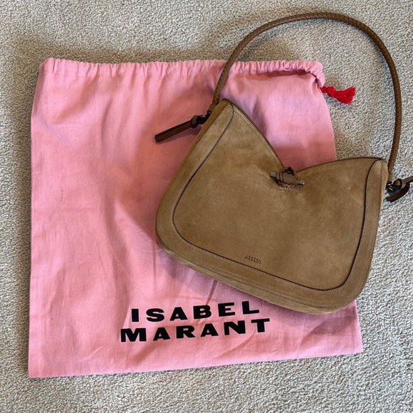 Isabel Marant Tan Suede Shoulder Bag - Picture 1 of 6